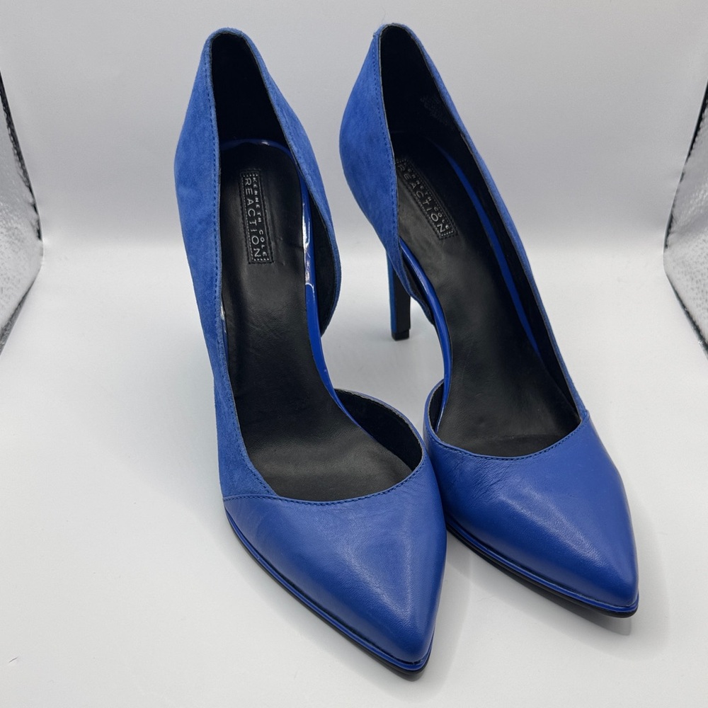 Kenneth Cole Blue Pointed-Toe Stiletto Pumps